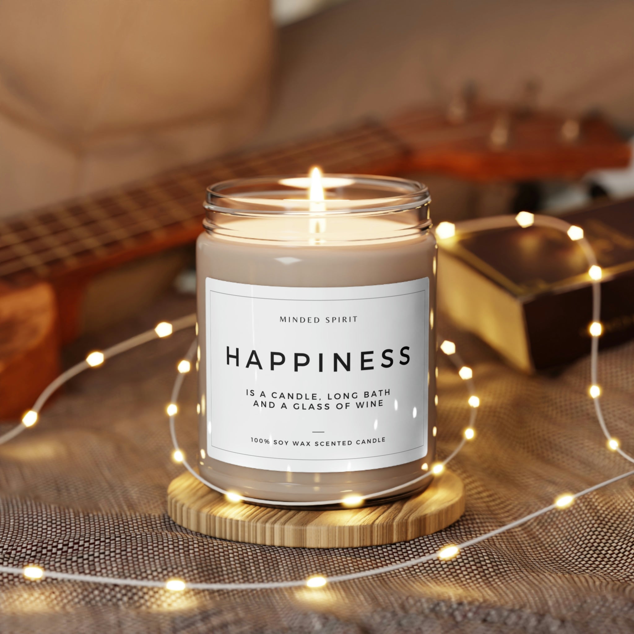 Happiness Sassy Self-Help Scented Candle